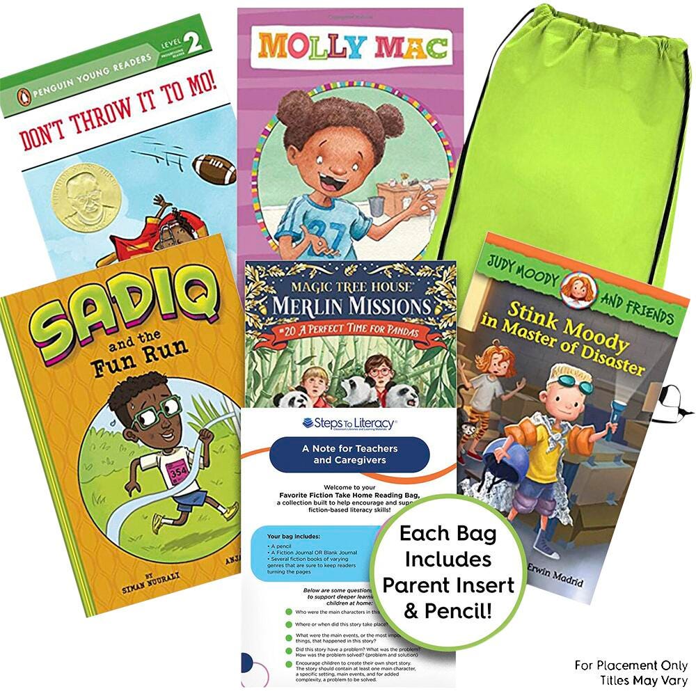 Achieve It! Take Home Bag Favorite Fiction Book Collection, Grade 2, Set of 10, Item Number 2097393